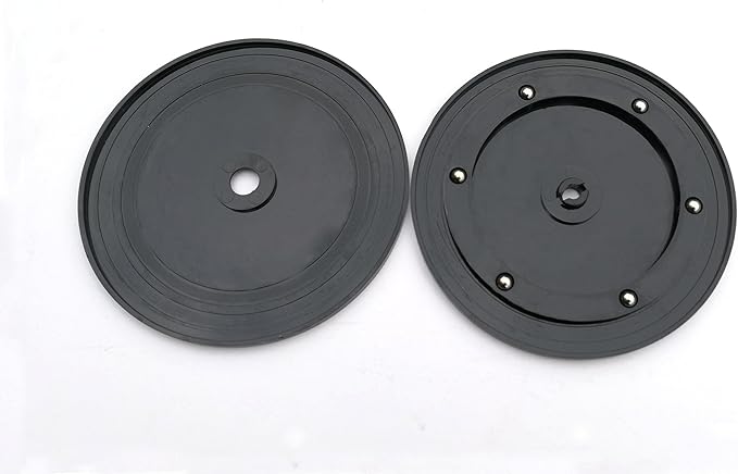 FixtureDisplays® 6" Black Plastic Spinner Lazy Susan Turntable Organizer for Spice Rack Table Cake Kitchen Pantry Decorating 16975-NEW-NF