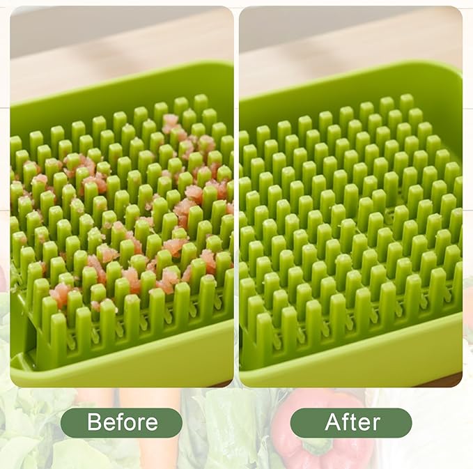 JJUNW 4pcs Vegetables Chopper Cleaning Tools Fork, Onion Chopper-Tools, Salad Onion Chopper Tool Fruit Vegetable Cutter Cleaning Comb for Most Vegetable Choppers