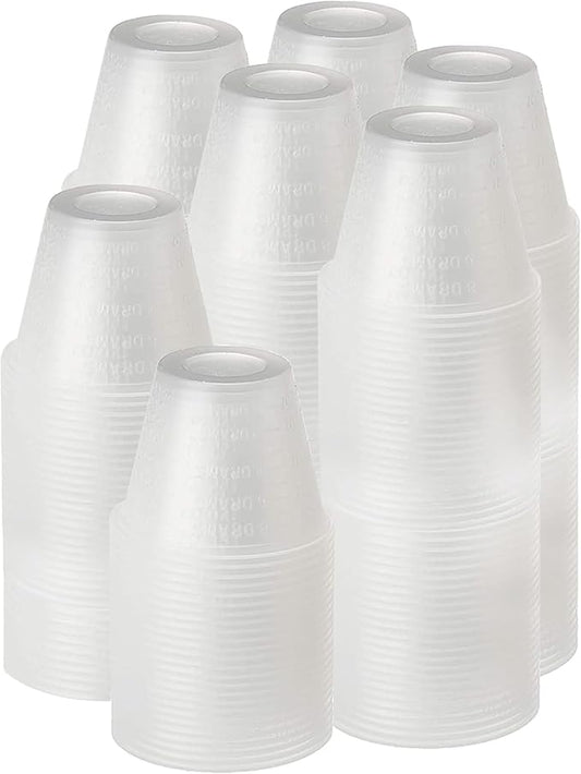 [1000 Count - 1 oz.] Perfect Stix Disposable Graduated Plastic Medicine Cups - For Mixed Pills, Medication Measuring, Resin Mixing, Mouthwash