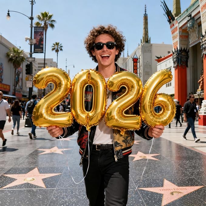 2026 Balloons Gold Number 2026 Balloon-16 Inch Number Foil Balloons for Graduation Party Decorations 2026
