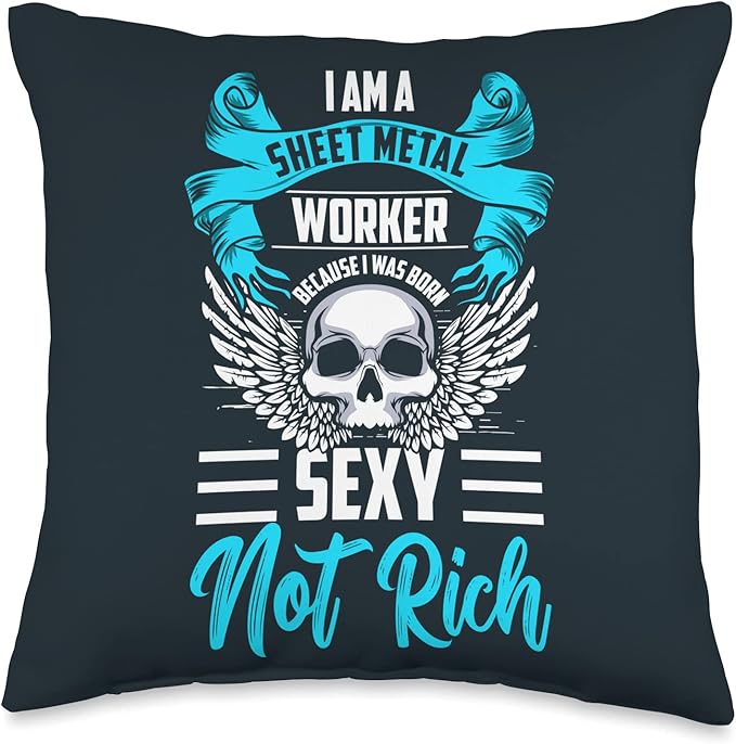 Journeyman Sheet Metal Worker Union Sheet Metal Worker Throw Pillow
