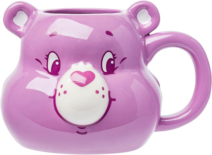 Silver Buffalo Care Bears Share Bear Ceramic 3D Sculpted Mug, 20 Ounces