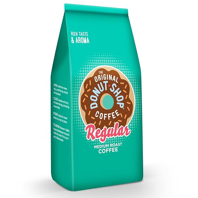 The Original Donut Shop Coffee, Regular, Medium Roast, Ground Coffee, 12 oz Bag