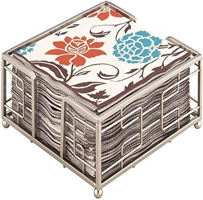 Boston International Hampshire Lunch Napkin Caddy, Brush Nickel
