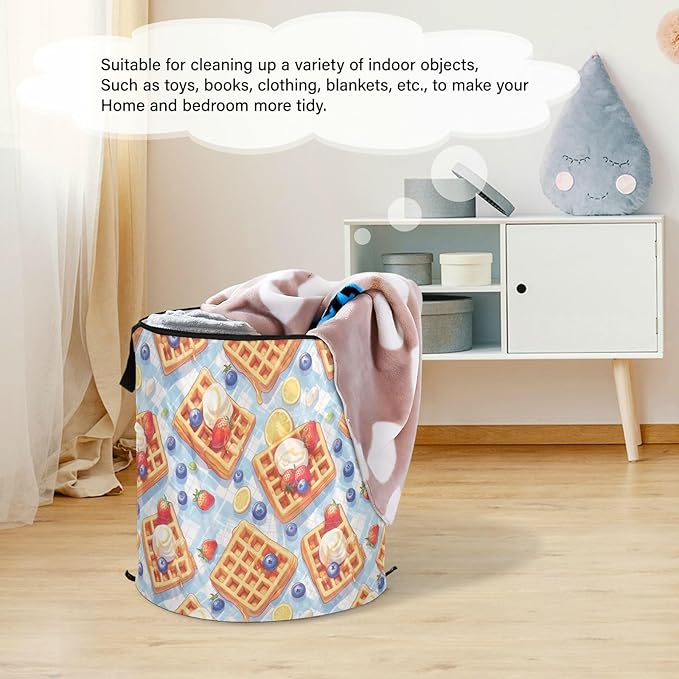 Cute Cartoon Rainbows laundry basket folding and waterproof bins with lids for organizing with sturdy handle bag Decorative 62 quart for kitchen shelf towel cestos para ropa sucia