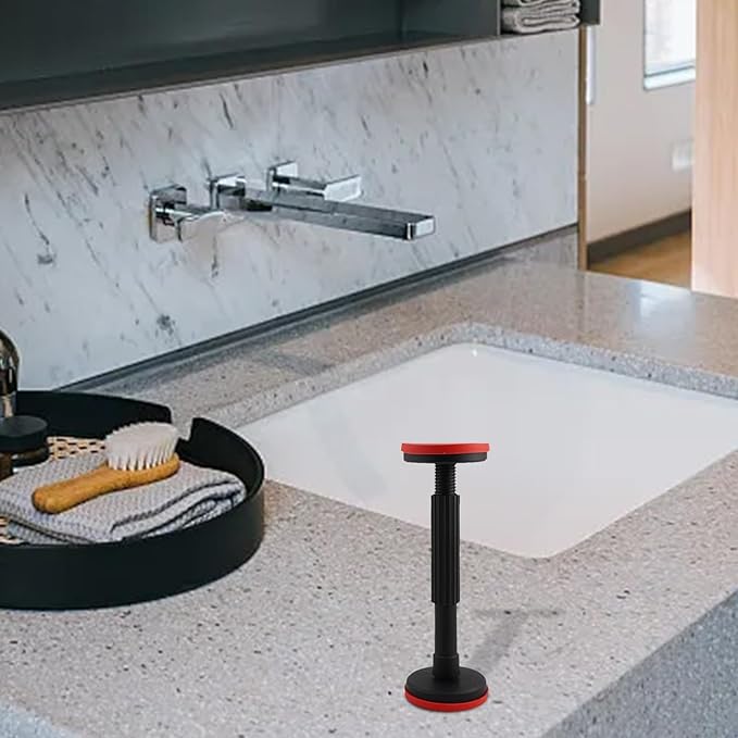 Telescopic Cabinet Support Rod 18-45cm Adjustable Nylon Lifting Bracket with Detachable Thickened Base for Home Kitchen or Bathroom Fixtures