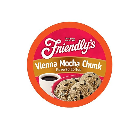 Friendly's Ice Cream Flavored Mocha Coffee Pods for Keurig K Cup Brewers, Vienna Mocha Chunk, 40 Count (Pack of 1)
