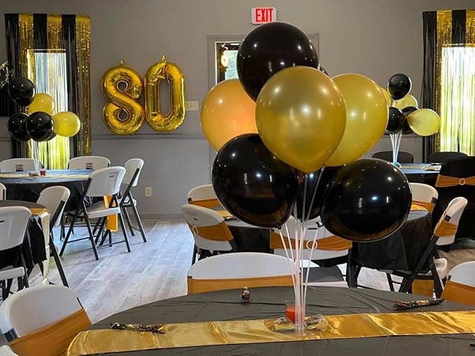 Numbers 8Th Balloon 40 Inch, Gold Birthday Decorations For Women Men, Number Balloons for 8, 18, 28 Wedding, Anniversaries, Celebration, Graduation