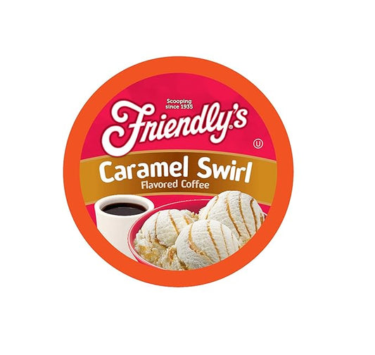 Friendly's Caramel Flavored Coffee Pods for Keurig K Cup Brewers, Caramel Swirl, 40 Count (Pack of 1)