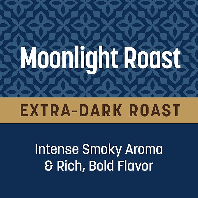 Don Francisco's Moonlight Roast Ground Coffee, Extra Dark Roast – 100% Arabica Coffee, 10 oz Bag