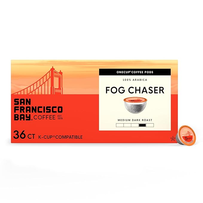 San Francisco Bay K-Cup Coffee Pods, Fog Chaser (36 ct), Medium-Dark Roast, Single-Serve Coffee Pods