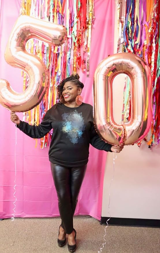 Balloons Number 5Th, Rose Gold Balloon Numbers for Girls Boys 40 Inch Happy Birthday Decorations for 5 15 25 2025 Graduation Wedding Anniversaries