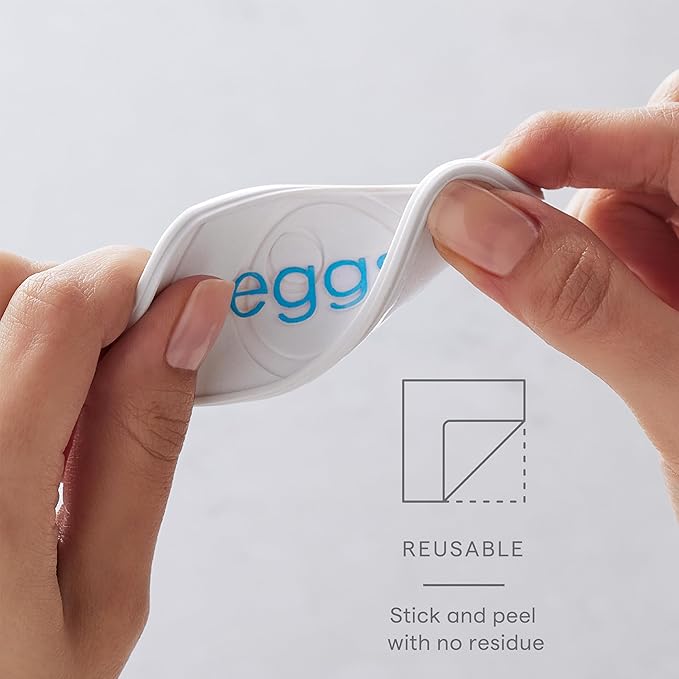 YouCopia ReStickable™ Fridge Labels, 3D Fridge Labels, Reusable Nano-Suction, White