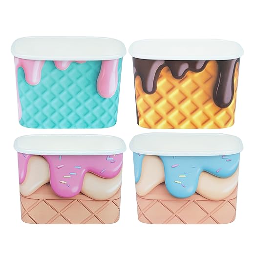 Coppetta 12 Ounce Dessert Cups, 200 Greaseproof Ice Cream Cups - Lids Sold Separately, For Hot And Cold Foods, Assorted Cone Paper Yogurt Bowls, Disposable, Sturdy - Restaurantware