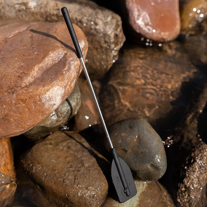 BruTrek® by Planetary Design Coffee Paddle Stir Stick | Reusable + Easy-to-Clean Silicone | Made For Scooping, Stirring + Cleaning | Long Handle for French Press + Cocktails.