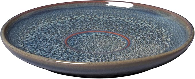 like. by Villeroy & Boch Crafted Breeze Espresso Cup Saucer, Premium Porcelain, 4.75 in, Gray Blue