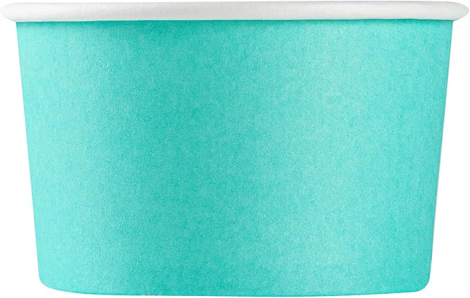 Restaurantware Blue 50 Count To Go Cup Disposable 3 x 3 x 1.8 Inches Paper Mini Cup Grease-Resistant Cup Recyclable Durable Design