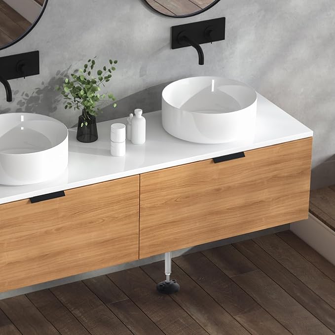 OSALADI Telescopic Cabinet Support Pole for Adjustable Bathroom Installation Stable Support Rod Range for Sink Leg Frames and Cabinet Brackets User-friendly Design