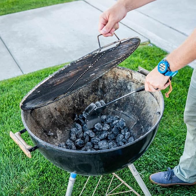 BBQ Dragon Ultimate Grill & Smoke Cleaning Bundle — Heavy Duty Heat Resistant BBQ Gloves + Stainless Steel Grill Brush and Scraper for Outdoor Barbecue, Grilling & Smoking