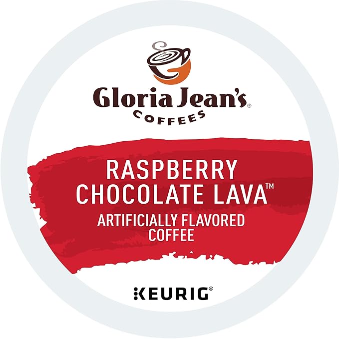 Gloria Jean's Raspberry Chocolate Lava Keurig Single-Serve K-Cup Pods, Medium Roast Coffee, 96 Count