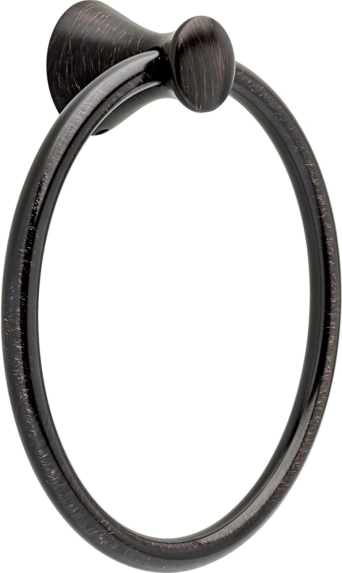 Delta Lahara (1-Pack) Hand Towel Holder Venetian Bronze Towel Racks for Bathroom Wall Round Towel Ring Holder for Bath Towel Hanger for Kitchen, Bathroom Accessories 73846-RB
