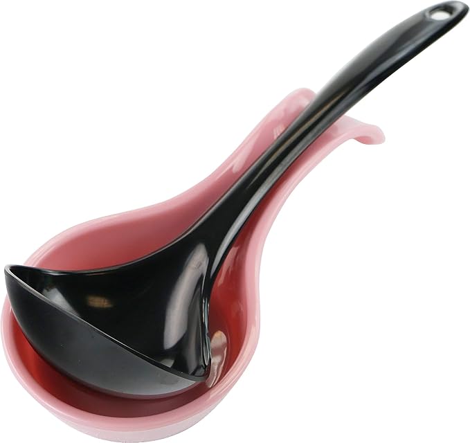 Reston Lloyd Calypso Basics Single Plastic Spoon Rest, Pink, single spoon