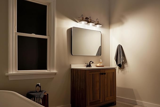 Kichler Lighting Clyde 26.25" 3 Light Vanity Light in Olde Bronze®