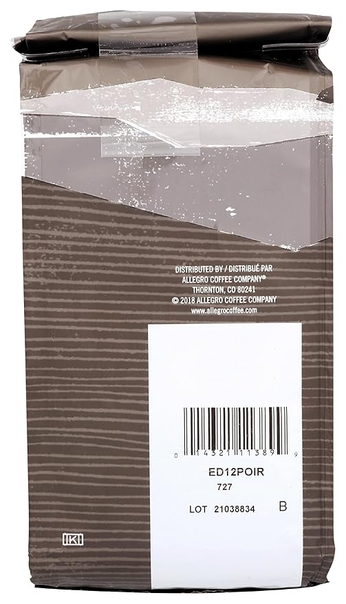 Allegro Coffee Decaf Organic Italian Roast Ground Coffee, 12 Ounce (Pack of 1)
