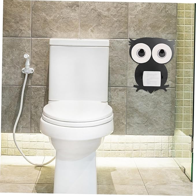 Lovely Owl Tissue Stand Paper Towel Holder Bathroom Toilet Paper Storage Rack for Home Office Kitchen Decor Easy Extract and Multi-use Organizer
