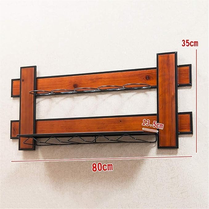 Household Items Kitchen Wine Rack Wooden Wine Glass Holder Home Wine Holder European Lovely Decorative Wine Display and Rack for Wine Cellar Bar