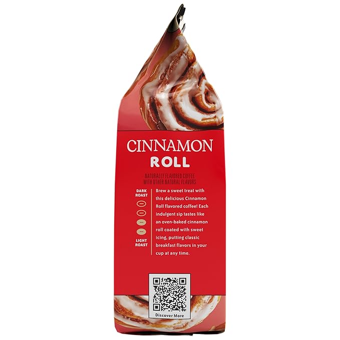 Community Coffee Cinnamon Roll Flavored Ground Coffee, Natural Ingredients, 11 Ounce (Pack of 1)