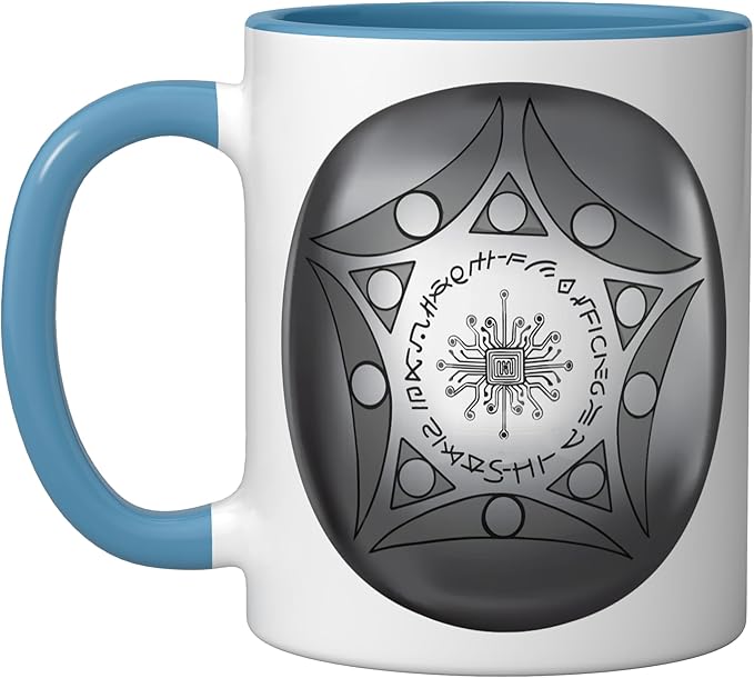 Buga Sphere Columbia UFO Ceramic Mug, Blue/White