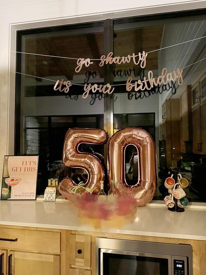 40 Inch 15 Number Balloon, 15 51 Birthday Balloon, Rose Gold Party Decoration for 15th Birthday Party Decoration, Promotion Events Decor, Photo Prop,