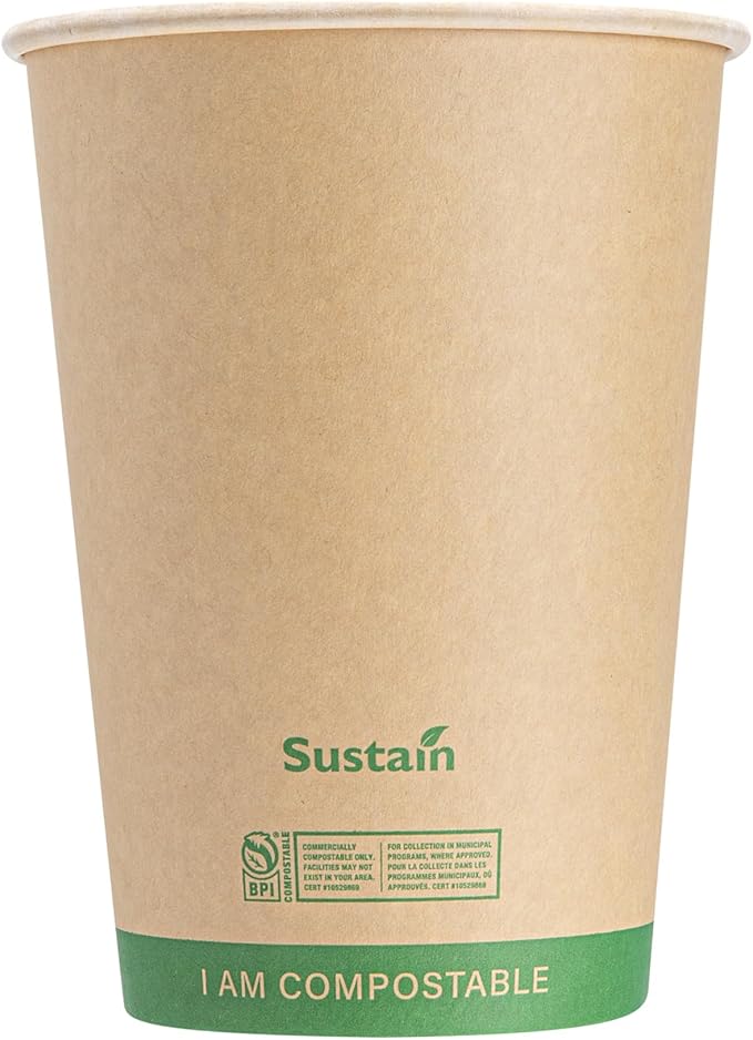 Restaurantware Paper Soup Containers 25 Pack Of 32 oz Disposable Kraft To Go Hot Soup Serving Bowls BPI-Certified Compostable Leakproof Stackable Food Containers For Noodles, Pasta And Desserts