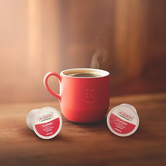 Krispy Kreme Classic Coffee, Keurig Single Serve K-Cup Pods, Medium Roast, 96 Count