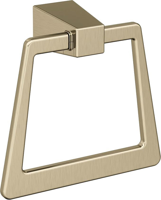 Amerock BH36002BBZ | Golden Champagne Towel Bar | 6-13/16 in (173 mm) Length Towel Holder | Blackrock | Hand Towel Holder for Bathroom Wall | Small Kitchen Towel Holder | Bath Accessories