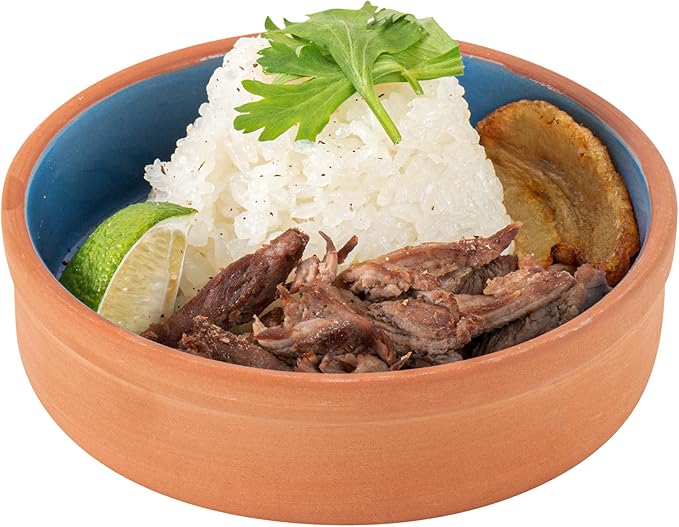 Restaurantware Terracotta Cazuela Bowls 2 Pack of 9 oz Durable Rustic Serving Dish Glazed Oven-Safe Bowl Freezer-Safe Tapas Dish Microwave-Safe Dishwasher-Safe