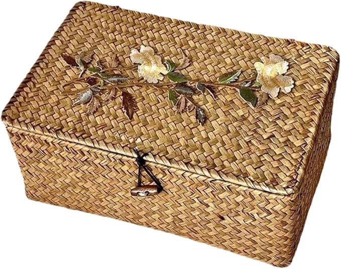 Tabletop Storage Basket, Creative Home Decoration Storage Bin, Empty Gift Box for Wardrobe, Living Room, Bedroom, M