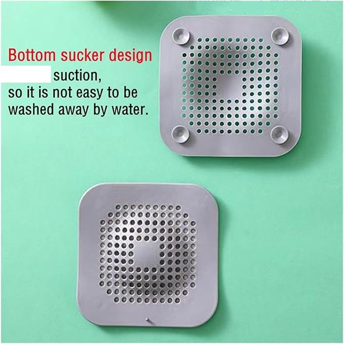 Kitchen Sink Filter Strainer Shower Drain Hair Catchers Hair Stoppers Sink Mesh Bathtub Trough Filter Bathroom Accessories(White X 2 Filters)