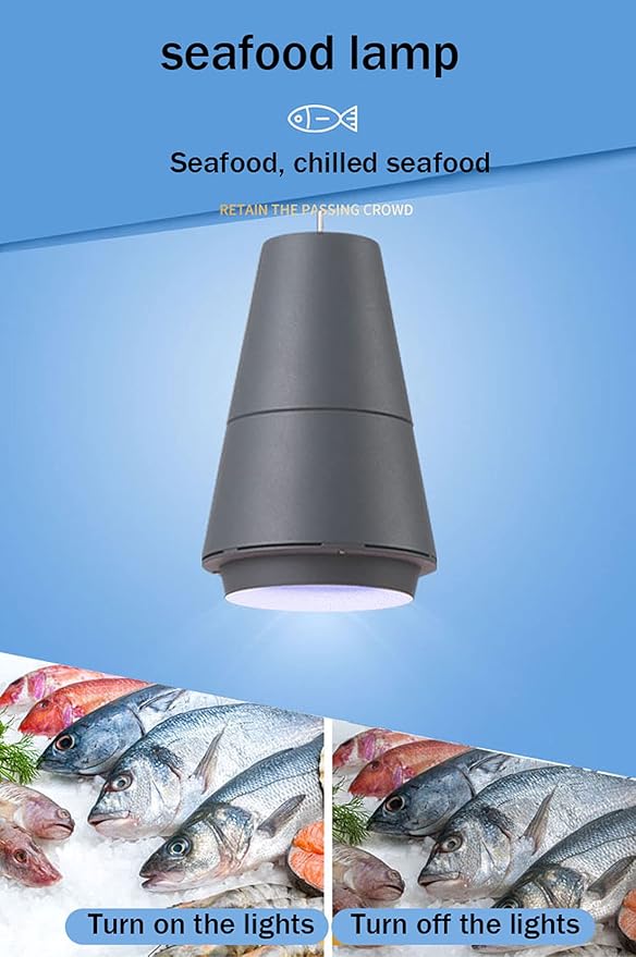Fresh Food Pendant Light for Supermarket, Lamp for Fruit Vegetable Bread Seafood and Meat, Food Chandelier(Meat Lamp)