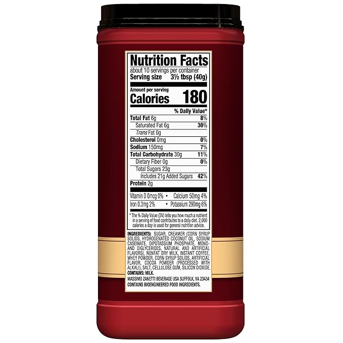 Hills Bros. Cappuccino Mix – Rich, Frothy Coffeehouse-Tasting Instant Drink Mix – Quick and Easy Preparation – Perfect for Hot & Iced Drinks & Creaming Coffee – Hazelnut, 1 Pack of 14oz