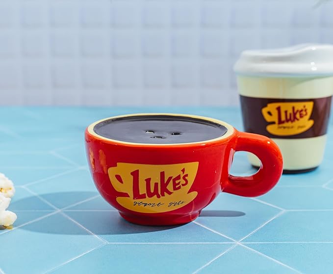 Silver Buffalo Gilmore Girls Latte Mug Ceramic Salt and Pepper Shaker