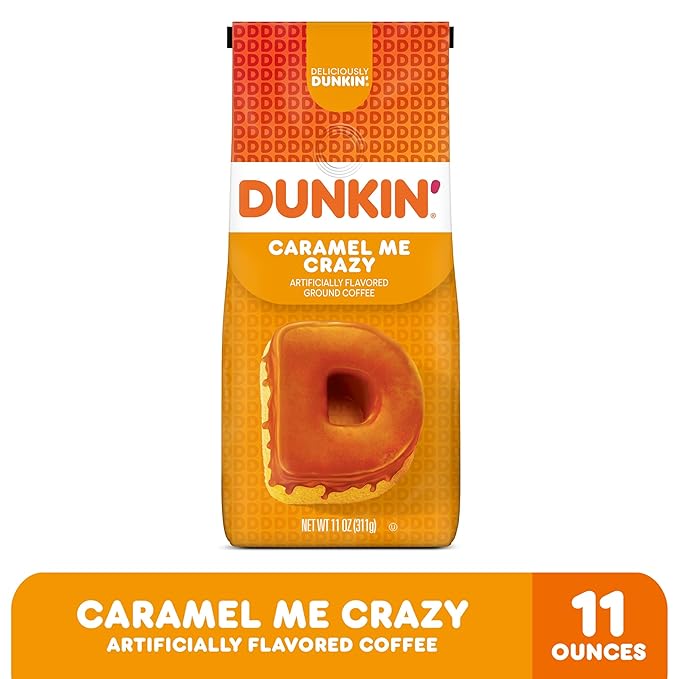 Dunkin' Caramel Me Crazy Ground Coffee, 11 Ounces
