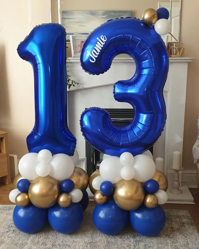 Numbers 24 Balloons, 42 Balloons, 24th Dark Blue Party Decorations 40 In Big 42nd for Girl Boys Engagement, Wedding, Celebration Party, Graduations, Photo Shoot
