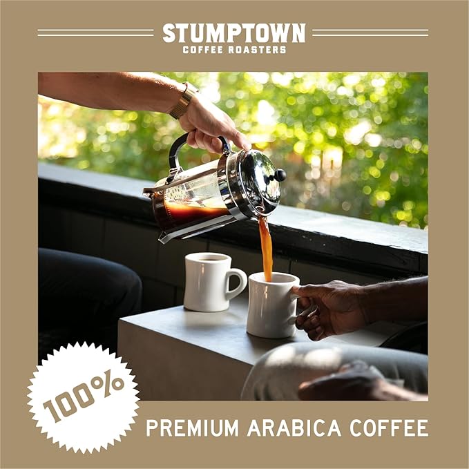 Stumptown Coffee Roasters, Medium Roast Whole Bean Coffee - Homestead Blend, Flavor Notes of Milk Chocolate, Cherry and Orange, 24 Ounces (2 Bags of 12 Ounces)