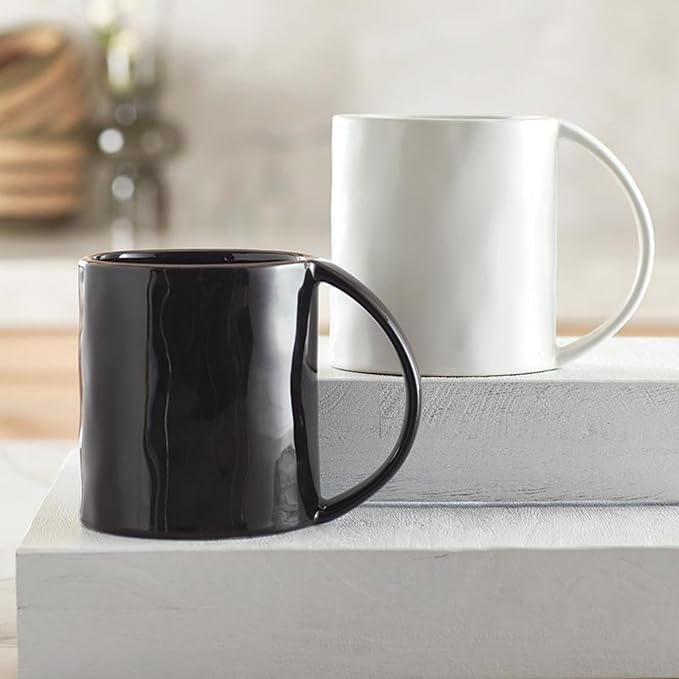 Santa Barbara Design Studio Artisan Ceramic Wide Handle Coffee Mug, 16-Ounce, Matte White