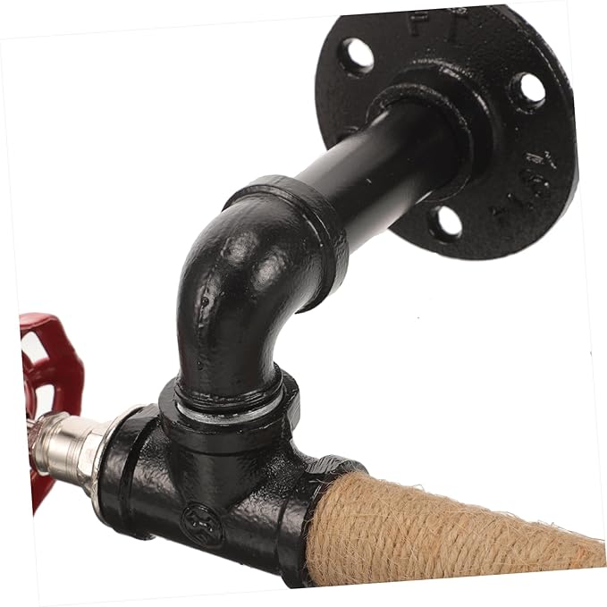 Angoily Iron Pipe Wall Bracket Rustic Industrial Towel Shelf for Bathroom Kitchen Towel -Mounted Paper Holder Elegant