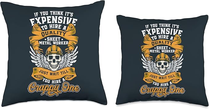 Journeyman Sheet Metal Worker Union Sheet Metal Worker Throw Pillow