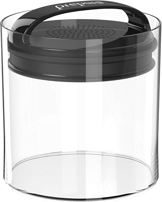 Prepara Evak Fresh Saver Plastic Food Storage, Large/Short, Black