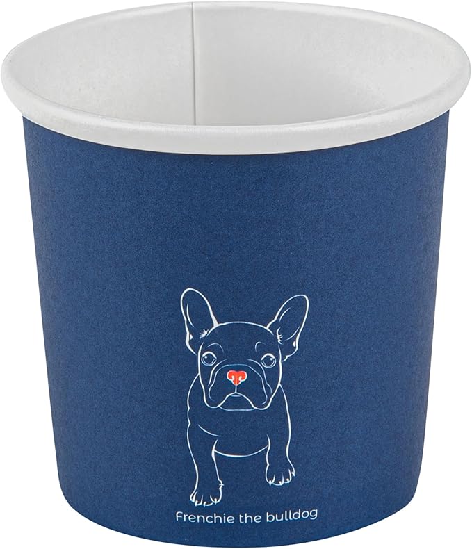 Restaurantware Bio Tek 12 Ounce Soup Containers 200 Durable Soup Bowls - Disposable Sustainable Frenchie Design Paper Soup Cups Round For Hot Or Cold Foods